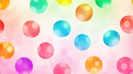 Abstract Colorful Circle Pattern.