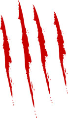 Animal Claw scratches icon vector. Claws silhouette, claw marks