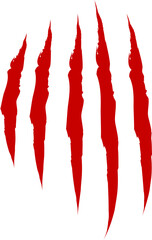 Animal Claw scratches icon vector. Claws silhouette, claw marks