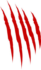 Animal Claw scratches icon vector. Claws silhouette, claw marks