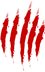 Animal Claw scratches icon vector. Claws silhouette, claw marks