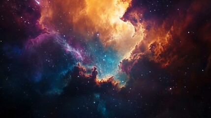 Obraz premium colorful nebula galaxy