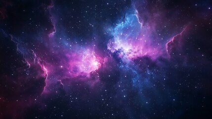 Naklejka premium colorful nebula galaxy