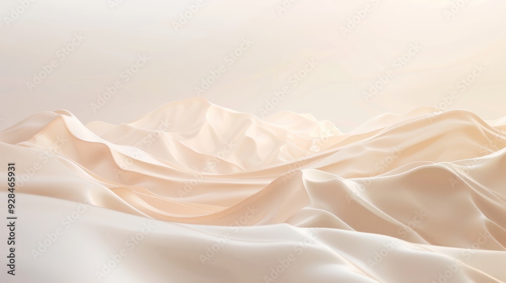 Poster the gentle curves of a rose gold surface create a tranquil landscape in soft, flowing gradients