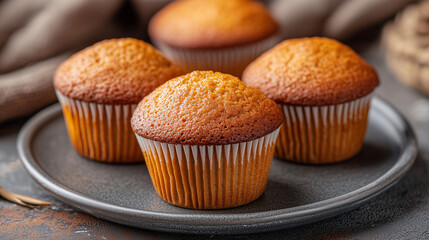 muffins on a plate