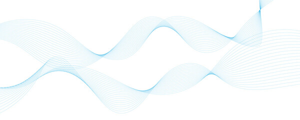 Abstract blue wave background