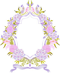 Floral Wedding Frame