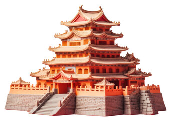 Fototapeta premium PNG Architecture building pagoda temple.