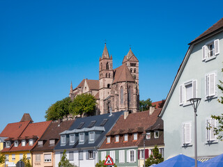 Fototapeta premium center of Breisach Germany with Cathedral