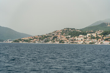 Fototapeta premium Bay of Kotor also known as the Boka views, popular Balkan coastline