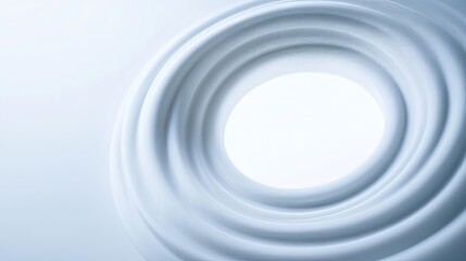Obraz premium Ethereal white light painting creates a time tunnel effect on an abstract background, embodying the essence of modern technology.