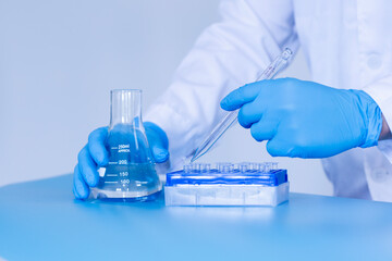 Production line pharmaceutical industry. Manufacturing of drugs and medications, pharmaceuticals.