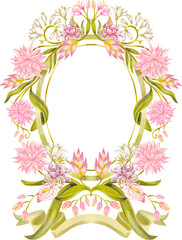 Floral Wedding Frame