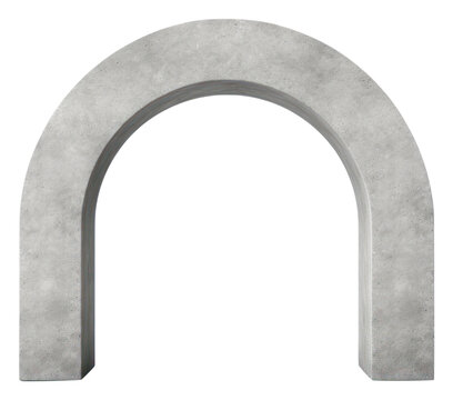PNG U shape arch architecture concrete.
