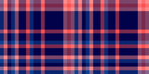 Sale texture fabric plaid, season textile seamless background. Teen pattern tartan check vector in dark and tulip colors.