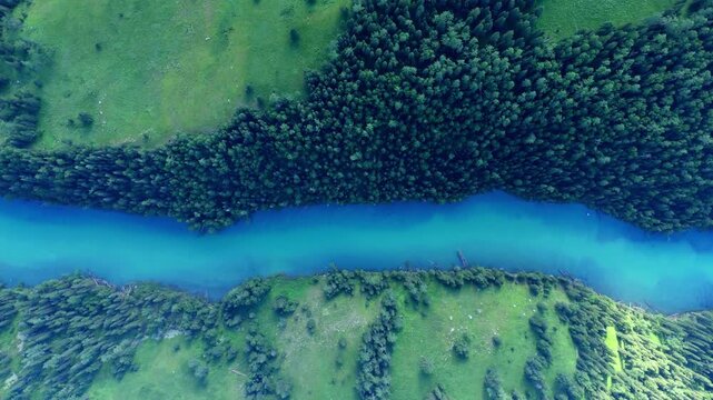 Xinjiang Moon Bay Lake Aerial Video 4K HD Shocking Visuals