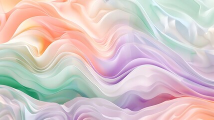 Fototapeta premium abstract colorful background with waves swirling marble pastel colors