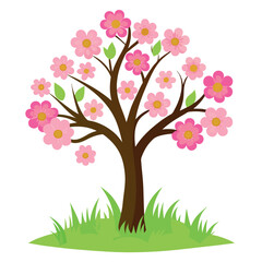 Obraz premium cherry blossom flower leaf tree branch