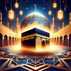 Divine Illumination: Eid Al-Adha at the Sacred Kaaba