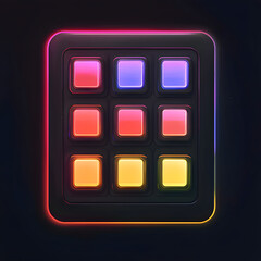 illustration of a red switch. Generative AI