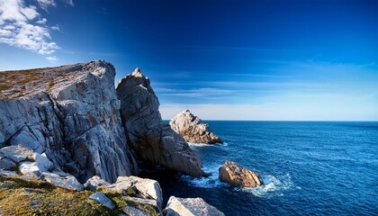 青空と岬の風景