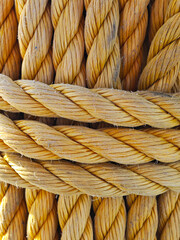 corda di ormeggio sulla nave