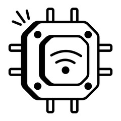 A drawing style icon of iot 