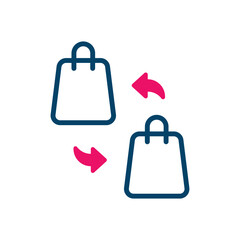 Exchange vector icon