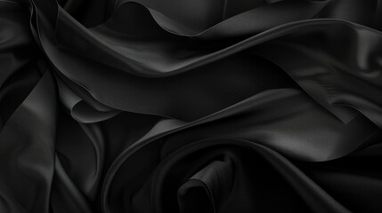 Abstract black background with smooth gradient and subtle texture – ideal for design, art, and creative projects