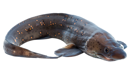 Eel isolated on transparent background, PNG
