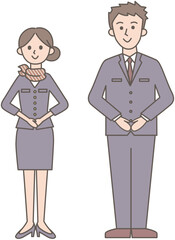 挨拶するビジネスパーソン