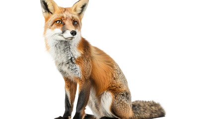 Obraz premium Fox isolated on transparent background, PNG