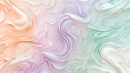 Obraz premium abstract colorful background with waves swirling marble pastel colors