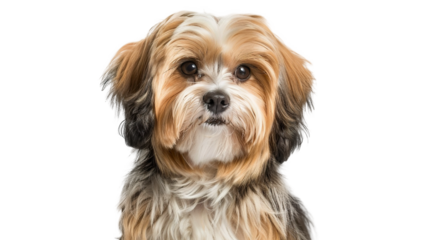 Havanese dog isolated on transparent background, PNG