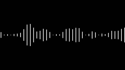 Abstract wave motion. equalizer voice and Audio spectrum illustration. Sound wave isolated animation. Music sound wave or audio waveform.