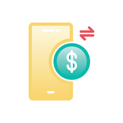 Online Money Transfer vector icon