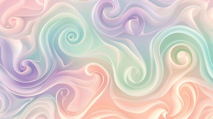 Fototapeta premium abstract colorful background with waves swirling marble pastel colors
