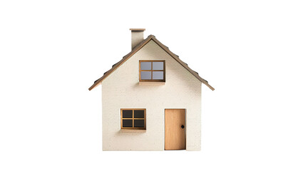 Minimal house window isolated on transparent background, PNG