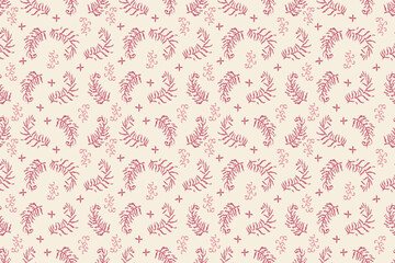 Ikat floral design embroidary seamless pattern on background vector illustration.Ikat ethnic oriental embroidery traditional.Indian Ikat pattern Aztec style abstract.design for texture,fabric,clothing