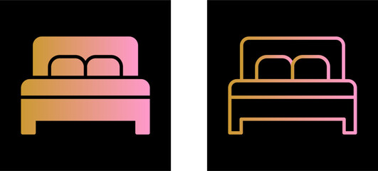 Double Bed II Vector Icon