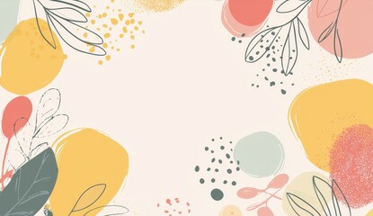 Stunning, modern watercolor flower art background. Perfect for postcards, congratulations and posters.