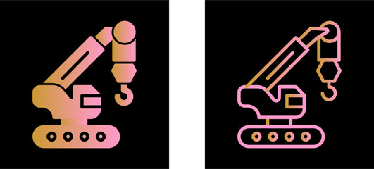 Harbor Crane Vector Icon