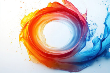 Abstract watercolor splash background, vibrant colors, artistic expression