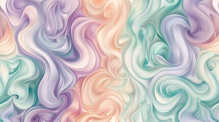 Fototapeta premium abstract colorful background with waves swirling marble pastel colors