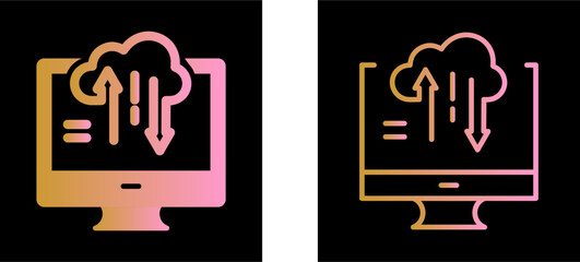 Data Transfer Vector Icon