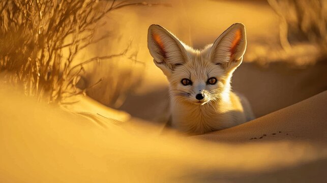 Desert Fox in Golden Hour