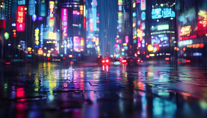 Obraz premium rainy day scene wallpaper