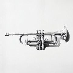 Obraz premium trumpet isolated on white