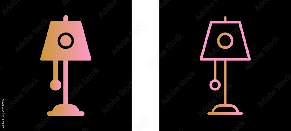 Canvas Prints lamp vector icon