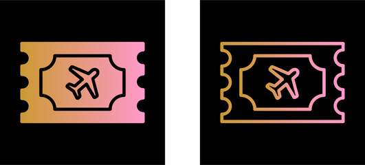 Plane Tickets Vector Icon